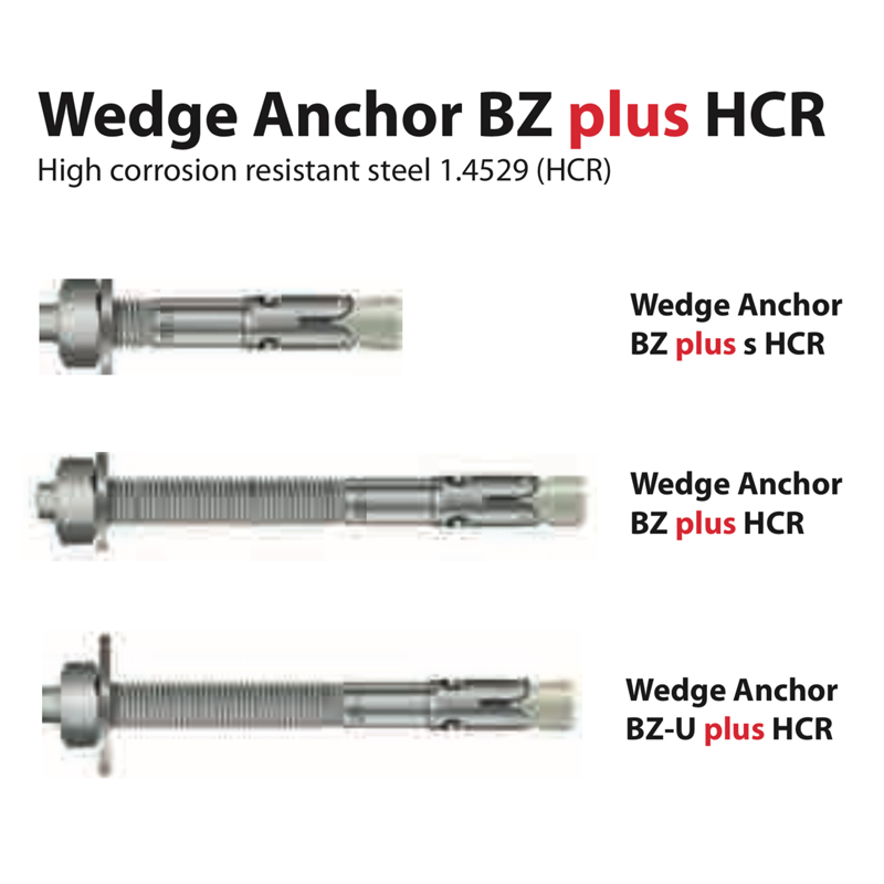 Wedge Anchor BZ Plus HCR - Techno Builders Group