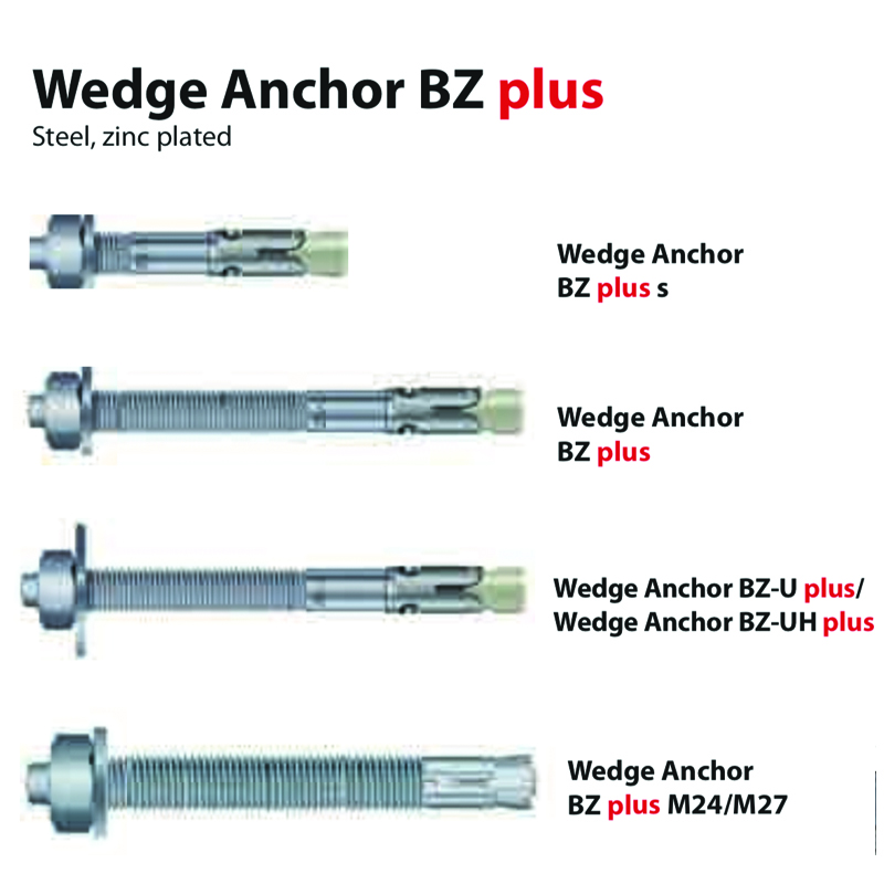 Wedge Anchor BZ Plus - Techno Builders Group